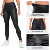 imageCRZ YOGA No Front Seam Faux Leather Leggings 28  Butterluxe Matte High Waist Stretch Tights Womens Pleather PantsFaux Leather Black