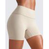 imageCRZ YOGA Secretsculpt Butterlift Biker Shorts 4  No Front Seam High Waisted Womens Workout Gym Booty Scrunch ButtMojave Tan