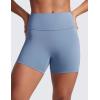 imageCRZ YOGA Secretsculpt Butterlift Biker Shorts 4  No Front Seam High Waisted Womens Workout Gym Booty Scrunch ButtWashed Denim