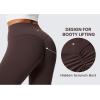 imageCRZ YOGA Secretsculpt Butterlift Flare Leggings 31  No Front Seam High Waist Bootcut Yoga Pants Booty Scrunch ButtHot Fudge Brown