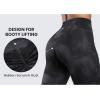 imageCRZ YOGA Secretsculpt Butterlift Workout Leggings 25  No Front Seam High Waisted Womens Yoga Pants Booty Scrunch ButtBlack Tie Dye Flowers
