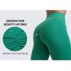 imageCRZ YOGA Secretsculpt Butterlift Workout Leggings 25  No Front Seam High Waisted Womens Yoga Pants Booty Scrunch ButtCascadia Green