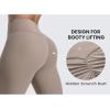 imageCRZ YOGA Secretsculpt Butterlift Workout Leggings 25  No Front Seam High Waisted Womens Yoga Pants Booty Scrunch ButtCreamy Latte