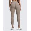 imageCRZ YOGA Secretsculpt Butterlift Workout Leggings 25  No Front Seam High Waisted Womens Yoga Pants Booty Scrunch ButtCreamy Latte