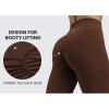 imageCRZ YOGA Secretsculpt Butterlift Workout Leggings 25  No Front Seam High Waisted Womens Yoga Pants Booty Scrunch ButtLava Brown
