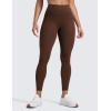 imageCRZ YOGA Secretsculpt Butterlift Workout Leggings 25  No Front Seam High Waisted Womens Yoga Pants Booty Scrunch ButtLava Brown