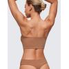 imageCRZ YOGA Softhold Double Lined Strapless Bralette  Stretchy Smooth Womens Tube Tops Bandeau Wireless TShirt Everyday BraGravel Beige
