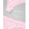 imageCRZ YOGA Softhold High Rise Thongs for Women  Sexy Tagless Comfortable Panties Smooth Breathable Ladies Underwear 3 PackGreyWhitePink