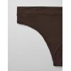 imageCRZ YOGA Softhold High Rise Thongs for Women  Sexy Tagless Comfortable Panties Smooth Breathable Ladies Underwear 3 PackHot Fudge Brown3pack
