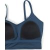imageCRZ YOGA V Shaped Longline Bikini Tops for Women  Padded Cropped Adjustable Spaghetti Straps Swimsuit Athletic Bathing SuitInsignia Blue