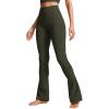 imageCRZ YOGA Butterluxe Mini Flared Leggings 3031533  High Waist Bootcut Casual Lounge Women Yoga Pants with PocketOlive Green