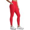 imageCRZ YOGA Butterluxe Workout Leggings Pockets 25  High Waisted Gym Womens Yoga Pants Buttery SoftAurora Red