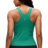 imageCRZ YOGA Butterluxe Workout Tank Tops for Women  Racerback Padded High Neck Yoga Athletic Shirt with Built in BraCascadia Green