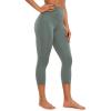 imageCRZ YOGA Butterluxe Yoga Capris Leggings 21  High Waisted Buttery Soft Lounge Womens Crop PantsGrey Sage