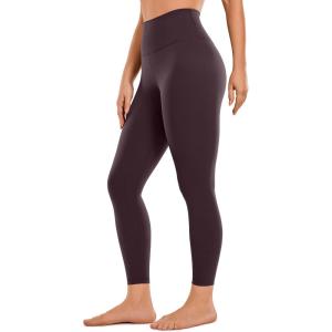 imageCRZ YOGA Brushed Naked Feeling Workout Leggings 25  High Waisted Gym Compression Tummy Control Womens Yoga PantsArctic Plum