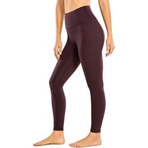 imageCRZ YOGA Brushed Naked Feeling Workout Leggings 25  High Waisted Gym Compression Tummy Control Womens Yoga PantsDark Russet
