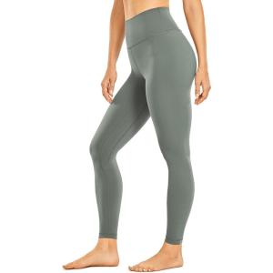 imageCRZ YOGA Brushed Naked Feeling Workout Leggings 25  High Waisted Gym Compression Tummy Control Womens Yoga PantsGrey Sage