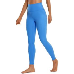 imageCRZ YOGA Brushed Naked Feeling Workout Leggings 25  High Waisted Gym Compression Tummy Control Womens Yoga PantsHazy Blue