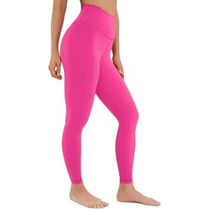 imageCRZ YOGA Brushed Naked Feeling Workout Leggings 25  High Waisted Gym Compression Tummy Control Womens Yoga PantsHibiscus Purple
