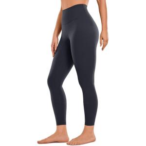 imageCRZ YOGA Brushed Naked Feeling Workout Leggings 25  High Waisted Gym Compression Tummy Control Womens Yoga PantsIntersellar Black and Navy
