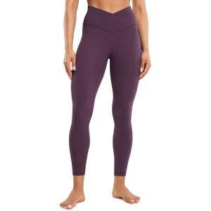 imageCRZ YOGA Butterluxe Crossover Waist Leggings 25  V Crossover High Waisted Gym Workout Yoga WomensGrape Thistle Purple