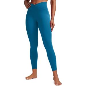 imageCRZ YOGA Butterluxe Crossover Waist Leggings 25  V Crossover High Waisted Gym Workout Yoga WomensSupersonic Blue