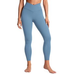 imageCRZ YOGA Butterluxe Crossover Waist Leggings 25  V Crossover High Waisted Gym Workout Yoga WomensUniverse Blue