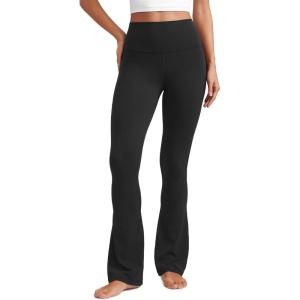 imageCRZ YOGA Butterluxe Mini Flared Leggings 3031533  High Waist Bootcut Casual Lounge Women Yoga Pants with PocketBlack