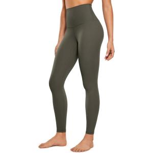 imageCRZ YOGA Butterluxe Super High Waist Leggings 28  Full Length Buttery Soft Womens Yoga Pants Over BellyLight Army Green