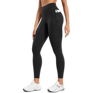 imageCRZ YOGA Butterluxe Workout Leggings Pockets 25  High Waisted Gym Womens Yoga Pants Buttery SoftBlack