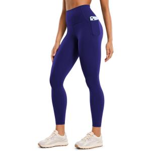 imageCRZ YOGA Butterluxe Workout Leggings Pockets 25  High Waisted Gym Womens Yoga Pants Buttery SoftLarkspur Blue