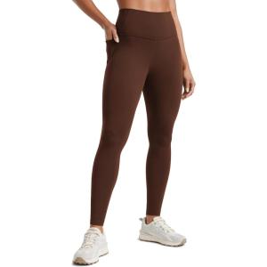 imageCRZ YOGA Butterluxe Workout Leggings Pockets 28  High Waisted Gym Womens Yoga Pants Running Buttery SoftLava Brown
