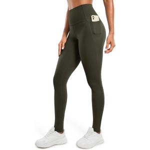 imageCRZ YOGA Butterluxe Workout Leggings Pockets 31  High Waisted Athletic Gym Womens Yoga Pants for Tall WomenOlive Green