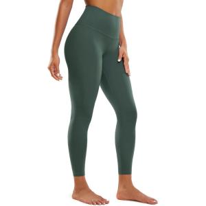 imageCRZ YOGA Butterluxe Yoga Leggings 25  High Waisted Buttery Soft Womens Workout Lounge PantsDark Forest Green