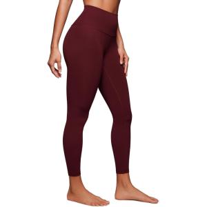 imageCRZ YOGA Butterluxe Yoga Leggings 25  High Waisted Buttery Soft Womens Workout Lounge PantsRed Merlot