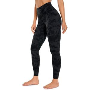 imageCRZ YOGA Butterluxe Yoga Leggings 25  High Waisted Buttery Soft Womens Workout Lounge PantsTie Dye Smoke Ink