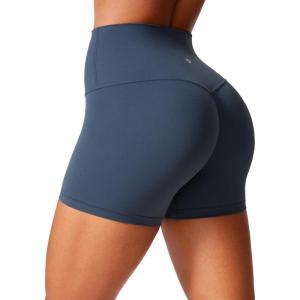 imageCRZ YOGA Secretsculpt Butterlift Biker Shorts 4  No Front Seam High Waisted Womens Workout Gym Booty Scrunch ButtStelindigo