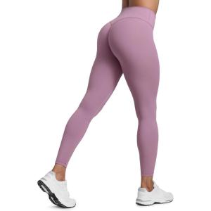 imageCRZ YOGA Secretsculpt Butterlift Workout Leggings 25  No Front Seam High Waisted Womens Yoga Pants Booty Scrunch ButtLight Lavender