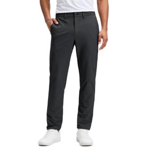 imageCRZ YOGA Stretch Cotton Chino Pants for Men  3032 Breathable Work Casual Athletic Fit Twill Trousers with PocketsInk Gray