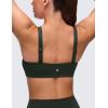 imageCRZ YOGA Butterluxe Adjustable Wide Strap Sports Bras for Women  Square Back Padded Scoop Neck Yoga TopLegend Green