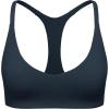 imageCRZ YOGA Butterluxe Low Coverage V Neck Sports Bras for Women  Spaghetti Straps Racerback Padded Yoga TopTrue Navy