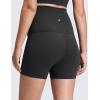 imageCRZ YOGA Butterluxe Maternity Biker Shorts 4  Over The Belly Pregnancy Yoga Workout Womens Activewear Buttery SoftBlack