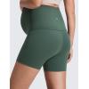 imageCRZ YOGA Butterluxe Maternity Biker Shorts 4  Over The Belly Pregnancy Yoga Workout Womens Activewear Buttery SoftDark Forest Green