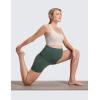 imageCRZ YOGA Butterluxe Maternity Biker Shorts 4  Over The Belly Pregnancy Yoga Workout Womens Activewear Buttery SoftDark Forest Green