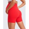 imageCRZ YOGA Butterluxe Maternity Biker Shorts 4  Over The Belly Pregnancy Yoga Workout Womens Activewear Buttery SoftDeep Red