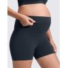 imageCRZ YOGA Butterluxe Maternity Biker Shorts 4  Over The Belly Pregnancy Yoga Workout Womens Activewear Buttery SoftTrue Navy