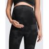 imageCRZ YOGA Butterluxe Maternity Leggings 28  Over The Belly Workout Activewear Yoga Womens Pregnancy Pants Buttery SoftBlack Tie Dye Flowers