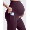 imageCRZ YOGA Butterluxe Maternity Leggings Pockets 25  Soft Workout Active Yoga Pregnancy Womens Pants Over The BellyDeep Purple