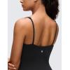 imageCRZ YOGA Butterluxe Soft Double Lined Cami Rompers for Women  Tank Top Sleeveless One Piece Yoga Jumpsuit Bodysuit ShortsBlack