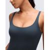 imageCRZ YOGA Butterluxe Soft Double Lined Cami Rompers for Women  Tank Top Sleeveless One Piece Yoga Jumpsuit Bodysuit ShortsTrue Navy